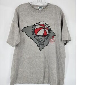 Kingstree Classic Beach Ball Myrtle Beach SC Basketball Tournament T Shirt XL